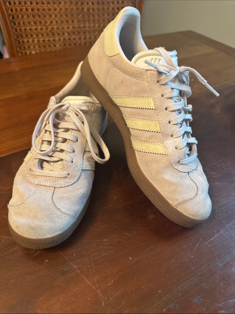 Adidas Gazelle Suede Casual Sneakers in Lilac with Gum Sole